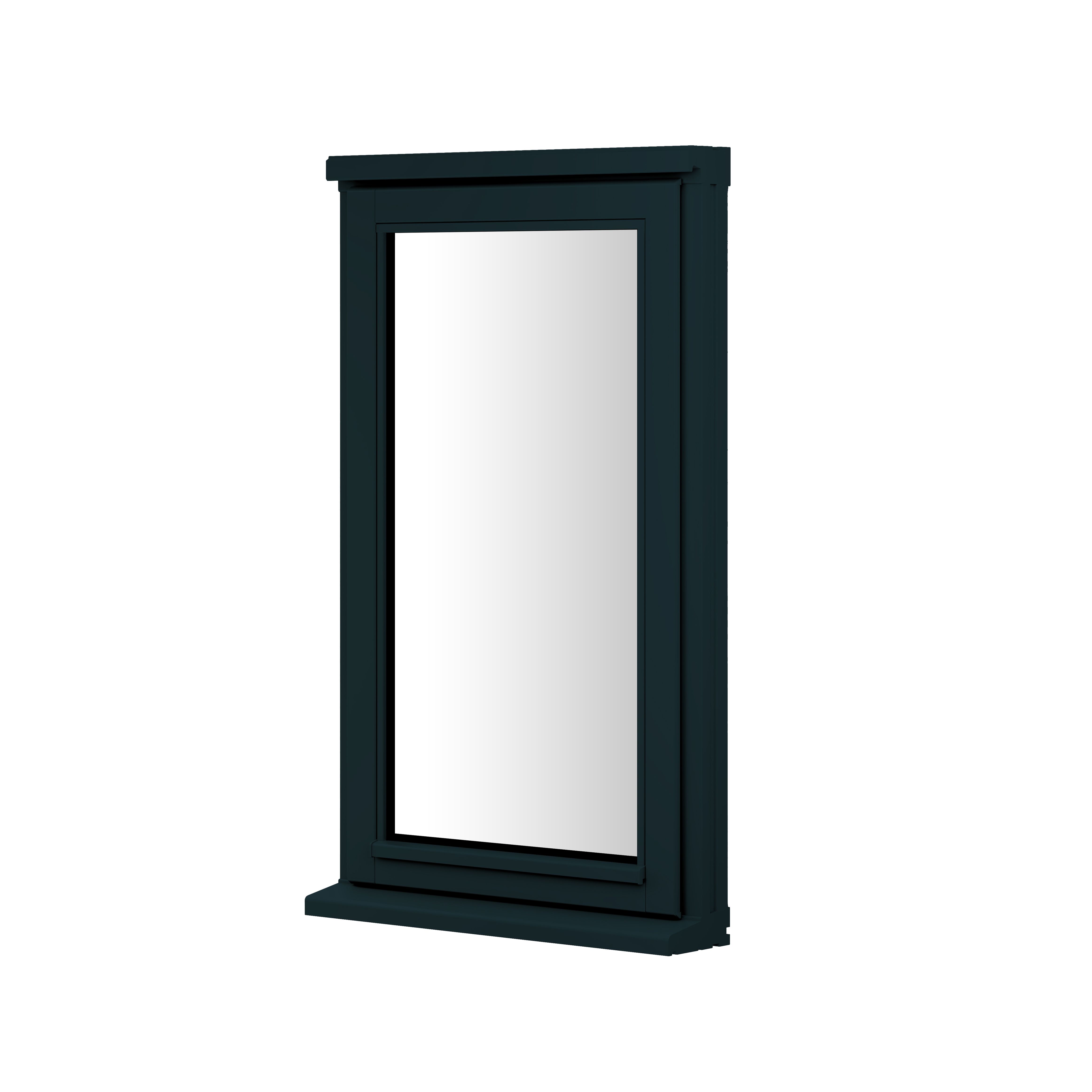 1P Clear Glazed Anthracite grey Timber Left-handed Window, (H)895mm (W ...