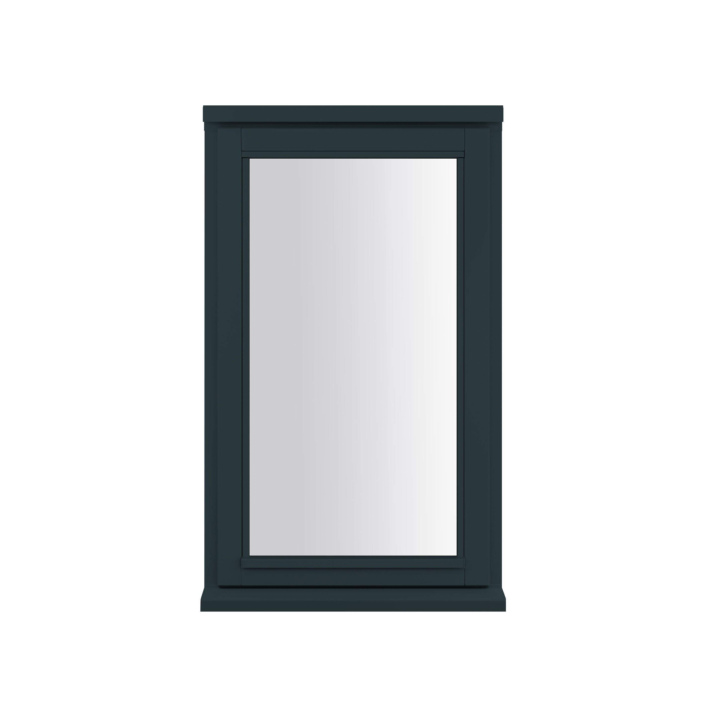 1P Clear Glazed Anthracite grey Timber Right-handed Window, (H)1195mm (W)625mm
