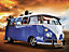 1Wall Giant Blue Volkswagen Mural