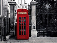 1Wall Giant London phone box Mural