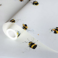 1Wall Nature Bees Smooth Wallpaper