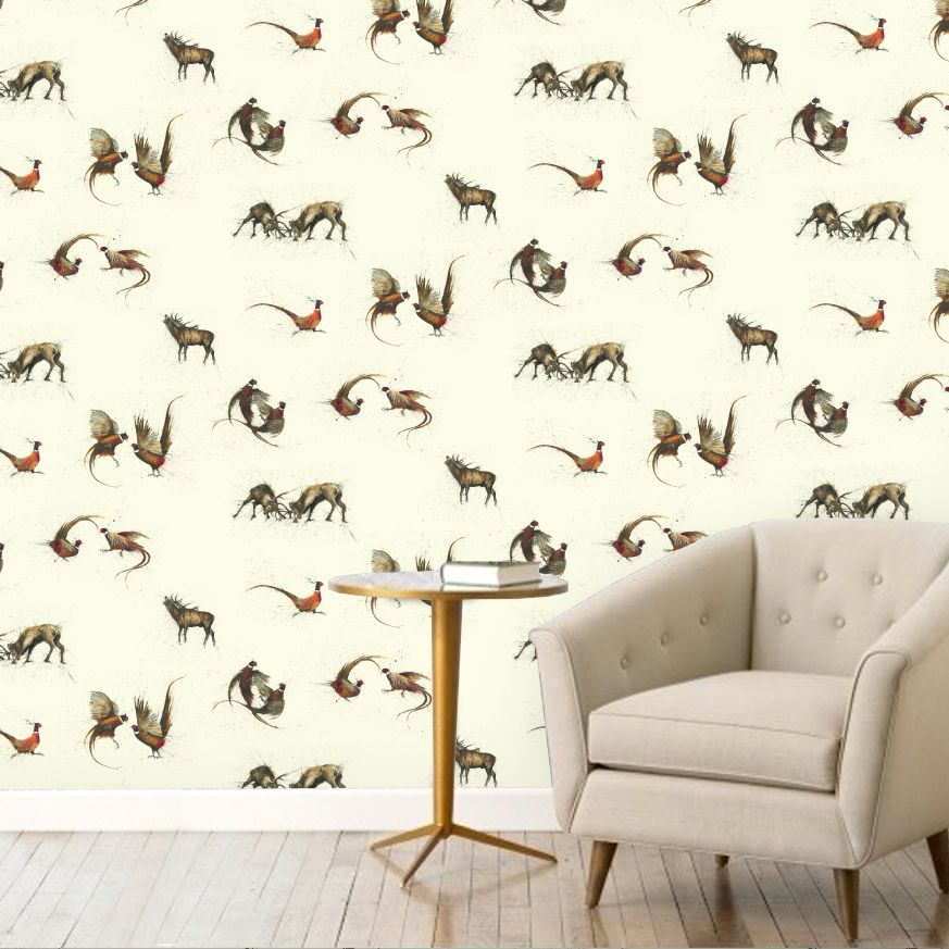 1wall Nature Hunt Smooth Wallpaper Diy At B Q