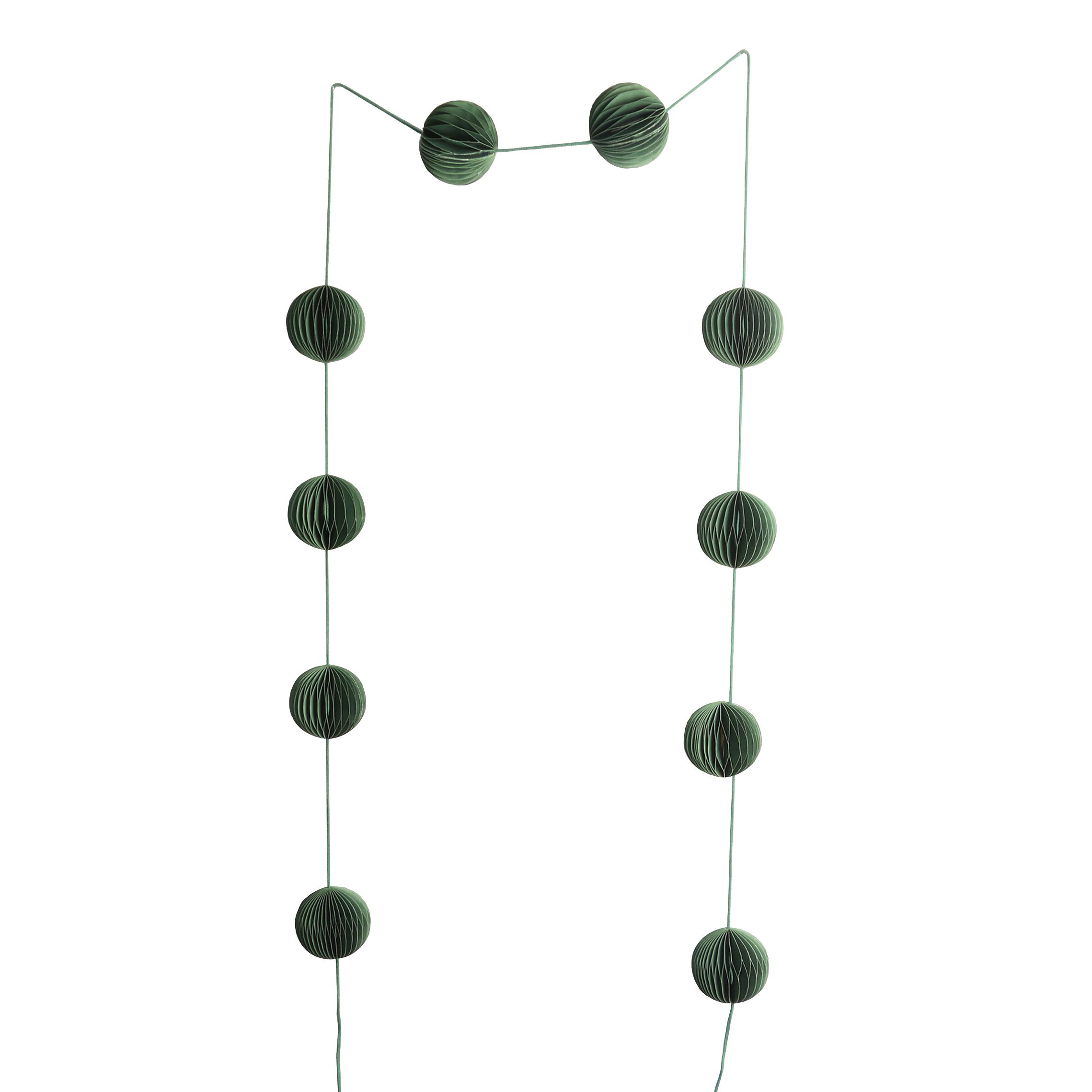 2.5m Green Non-illuminated Garland