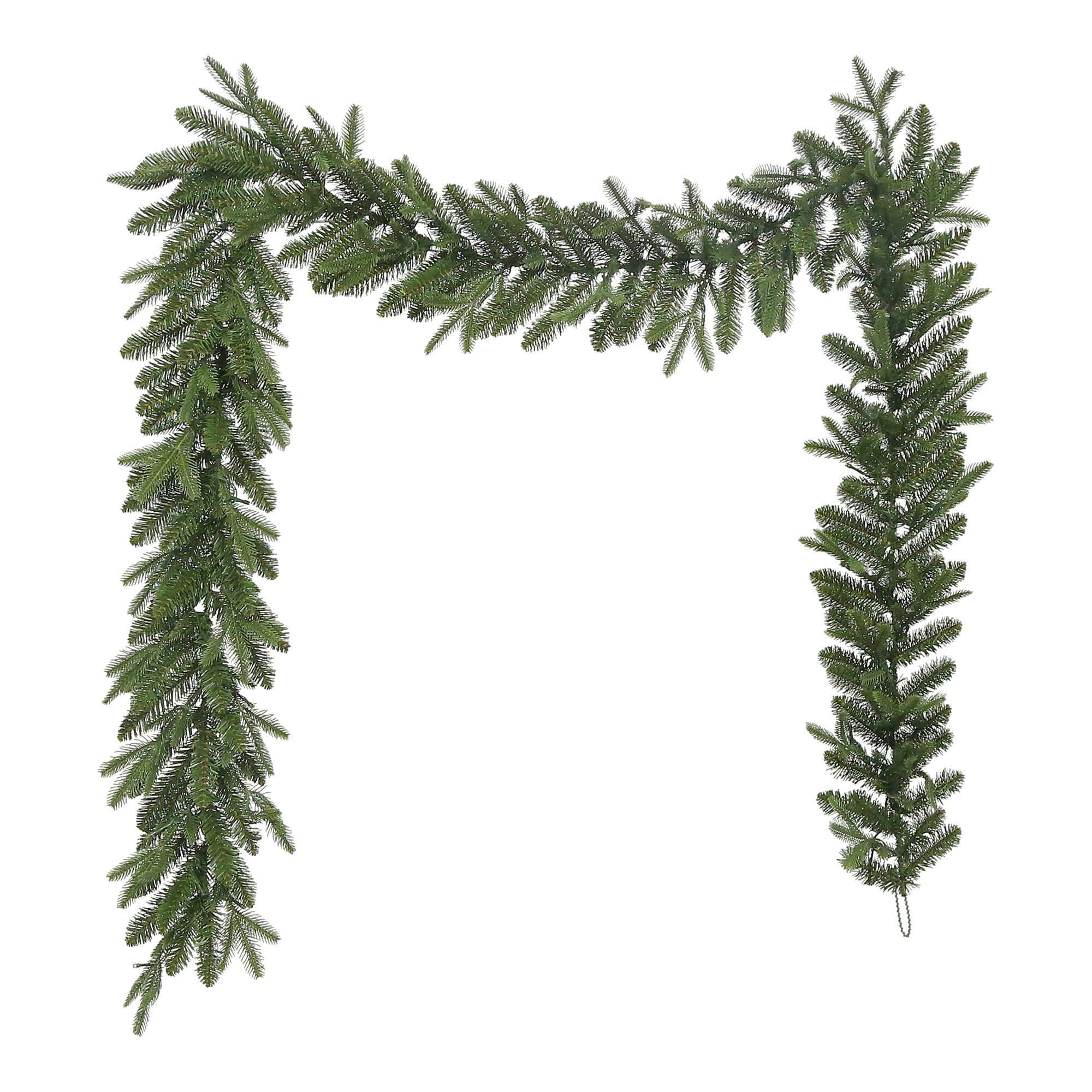 2.74m Fraser Fir Natural Green Pre-lit Christmas garland - Battery-powered