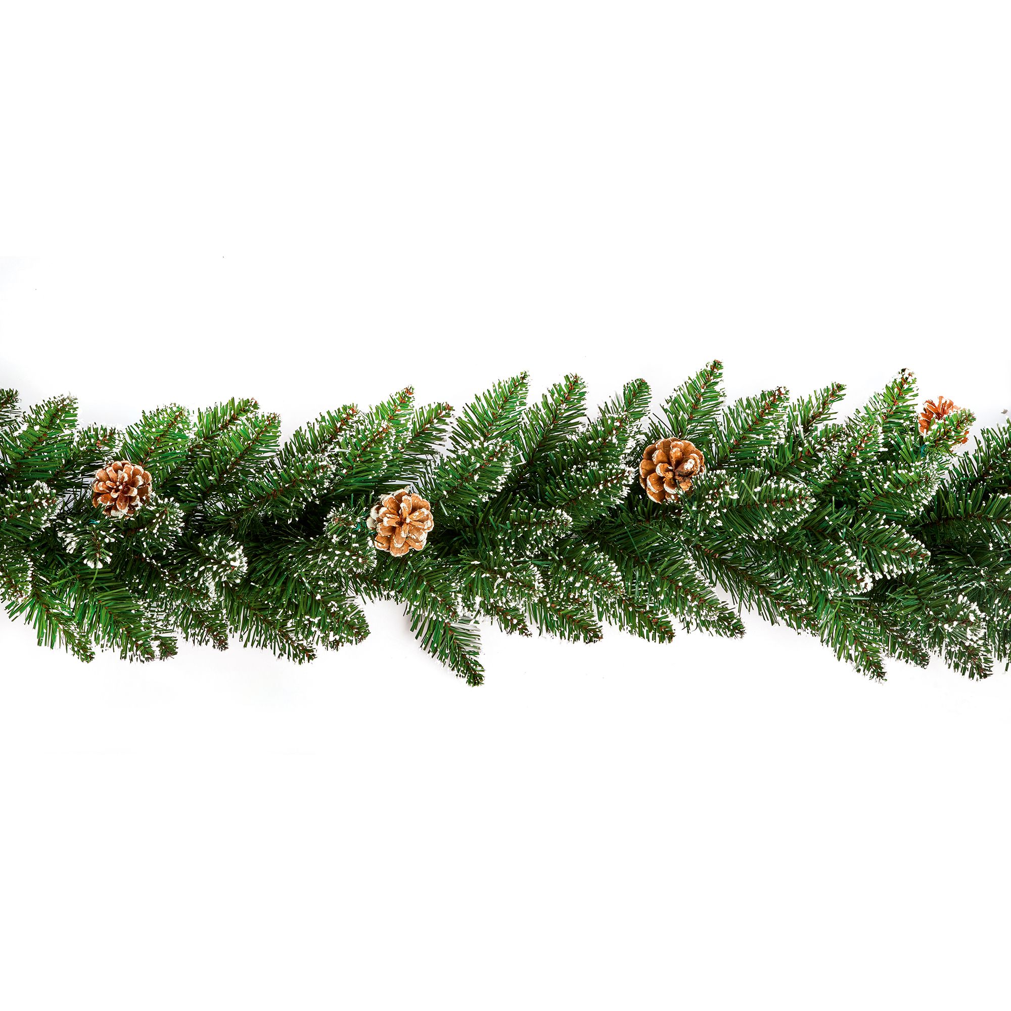 2.7m Rocky Mountain Green Christmas Garland | DIY At B&Q