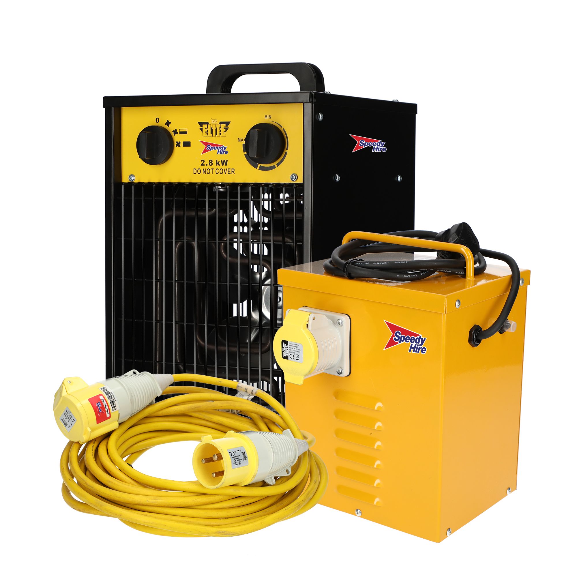 2.8kW 240V Fan heater bundle - Weekend hire