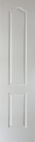 2 panel Archtop Patterned Unglazed White Internal Cupboard Door, (H)1981mm (W)457mm (T)35mm