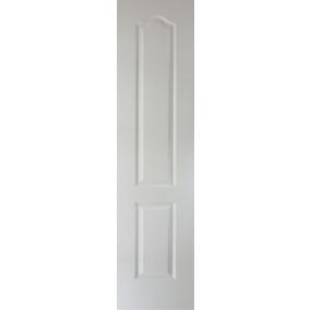 2 panel Archtop Patterned Unglazed White Internal Door, (H)1981mm (W)457mm (T)35mm