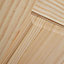2 panel Glazed Clear pine LH & RH Internal Door, (H)1981mm (W)838mm