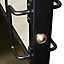 2 panel Glazed Industrial Black Glass, medium-density fibreboard (MDF) & poplar Internal Door, (H)2040mm (W)830mm