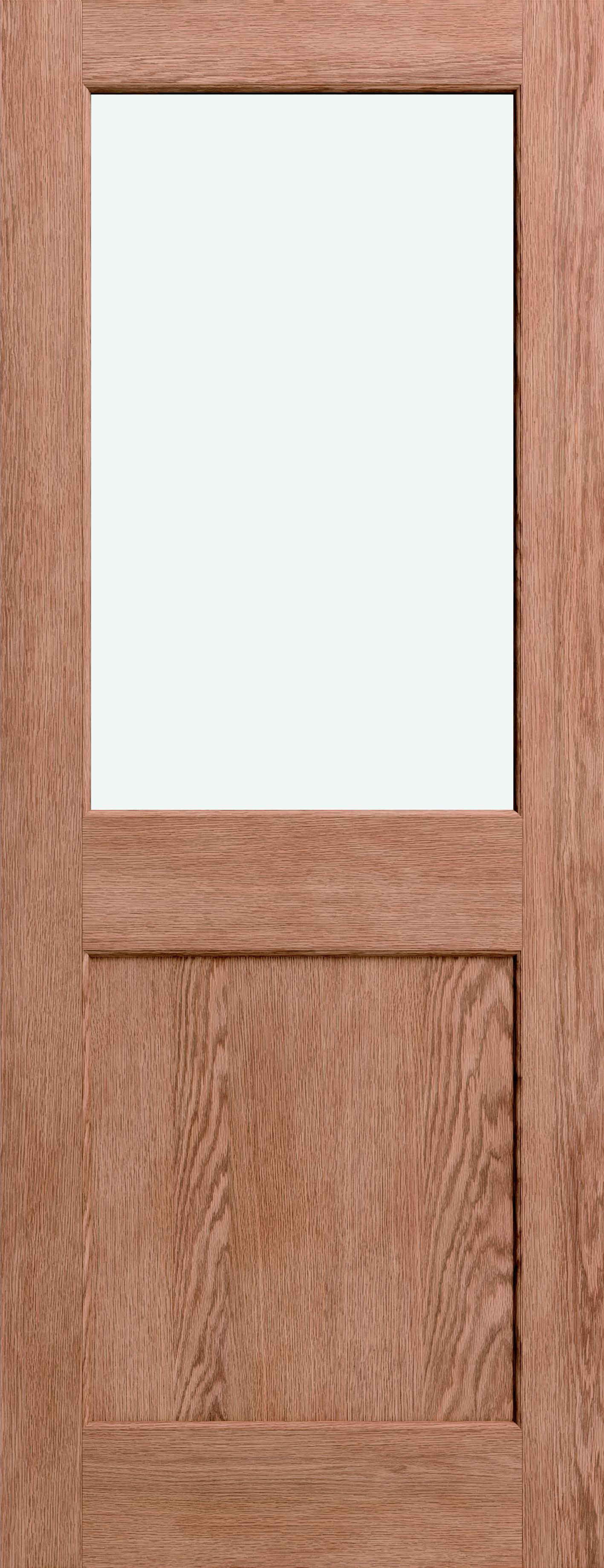 2 panel Glazed Oak veneer Internal Door, (H)1980mm (W)686mm (T)40mm