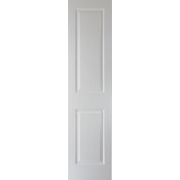 2 panel MDF Patterned Unglazed White Internal Cupboard Door, (H)1981mm (W)457mm (T)35mm