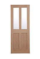 2 panel Melbury Patterned Glazed Internal Door, (H)1981mm (W)838mm (T)35mm