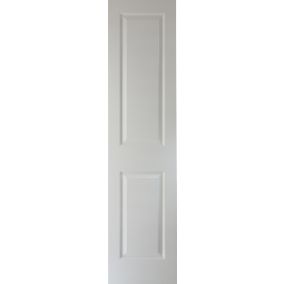 2 panel Patterned Unglazed White Internal Door, (H)1981mm (W)457mm (T)35mm