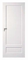 2 panel Patterned White Internal Door, (H)1981mm (W)686mm (T)35mm
