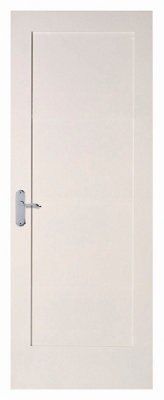 2 panel Patterned White Internal Door, (H)1981mm (W)686mm (T)35mm