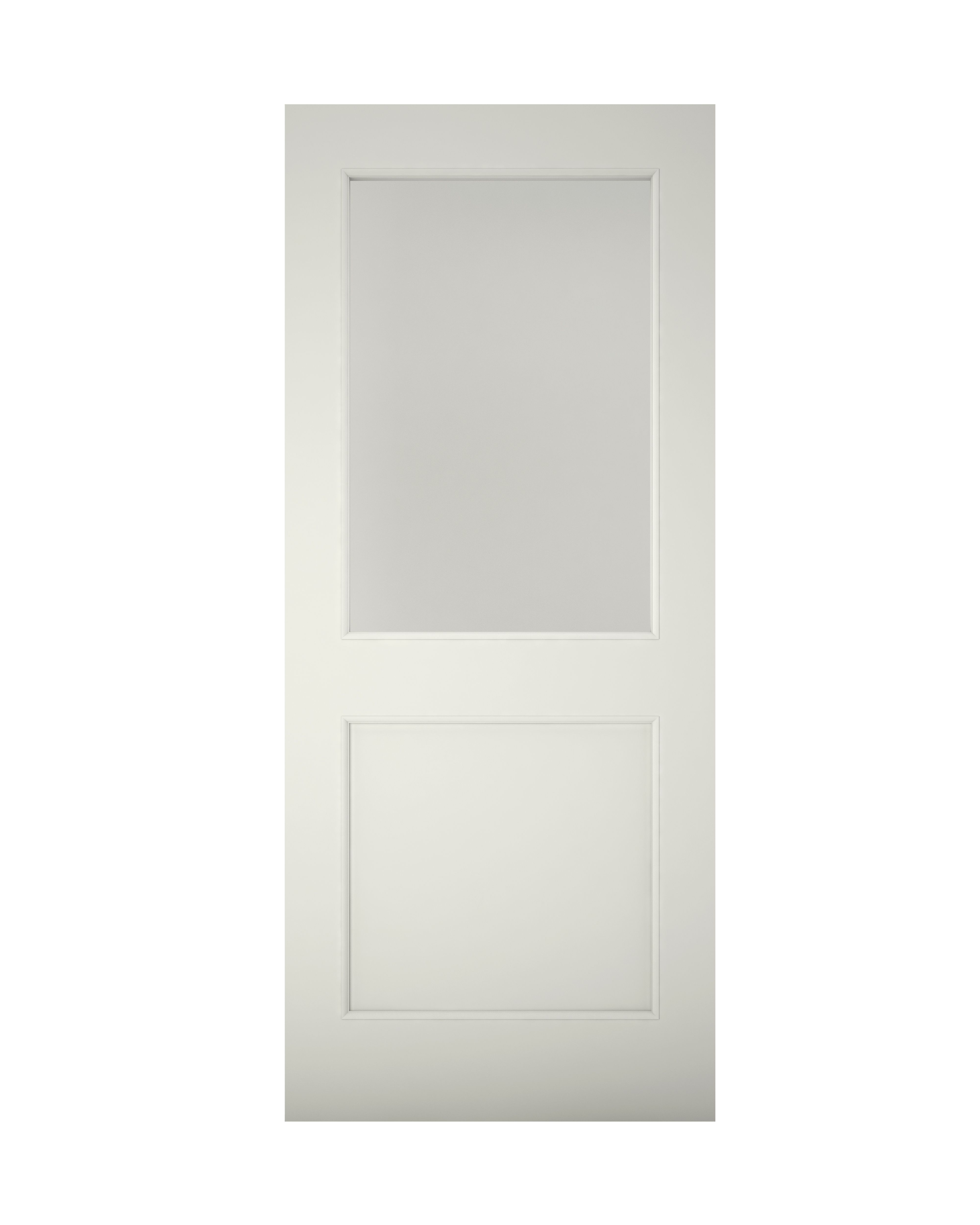 2 Panel Primed White Glazed Back door, (H)1981mm (W)838mm DIY at B&Q
