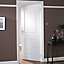 2 panel Primed White Internal Door, (H)1981mm (W)610mm (T)35mm