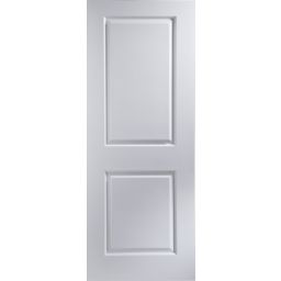 2 panel Primed White LH & RH Internal Door, (H)1981mm (W)762mm