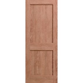 2 panel Timber Oak veneer Internal Panel Door, (H)2040mm (W)826mm (T)40mm