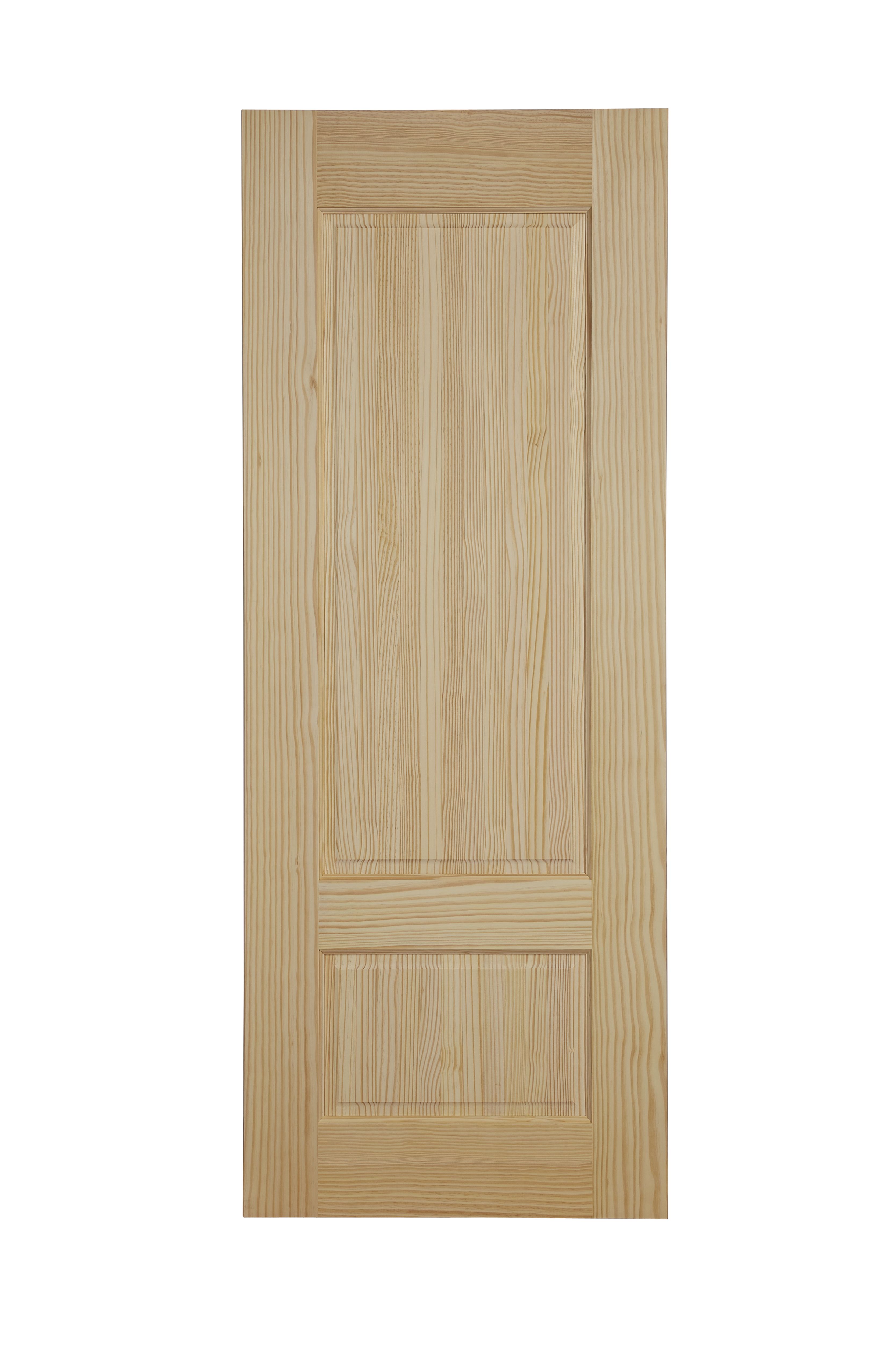 2 panel Unglazed Contemporary Pine veneer Internal Clear pine Door, (H)1981mm (W)686mm (T)35mm