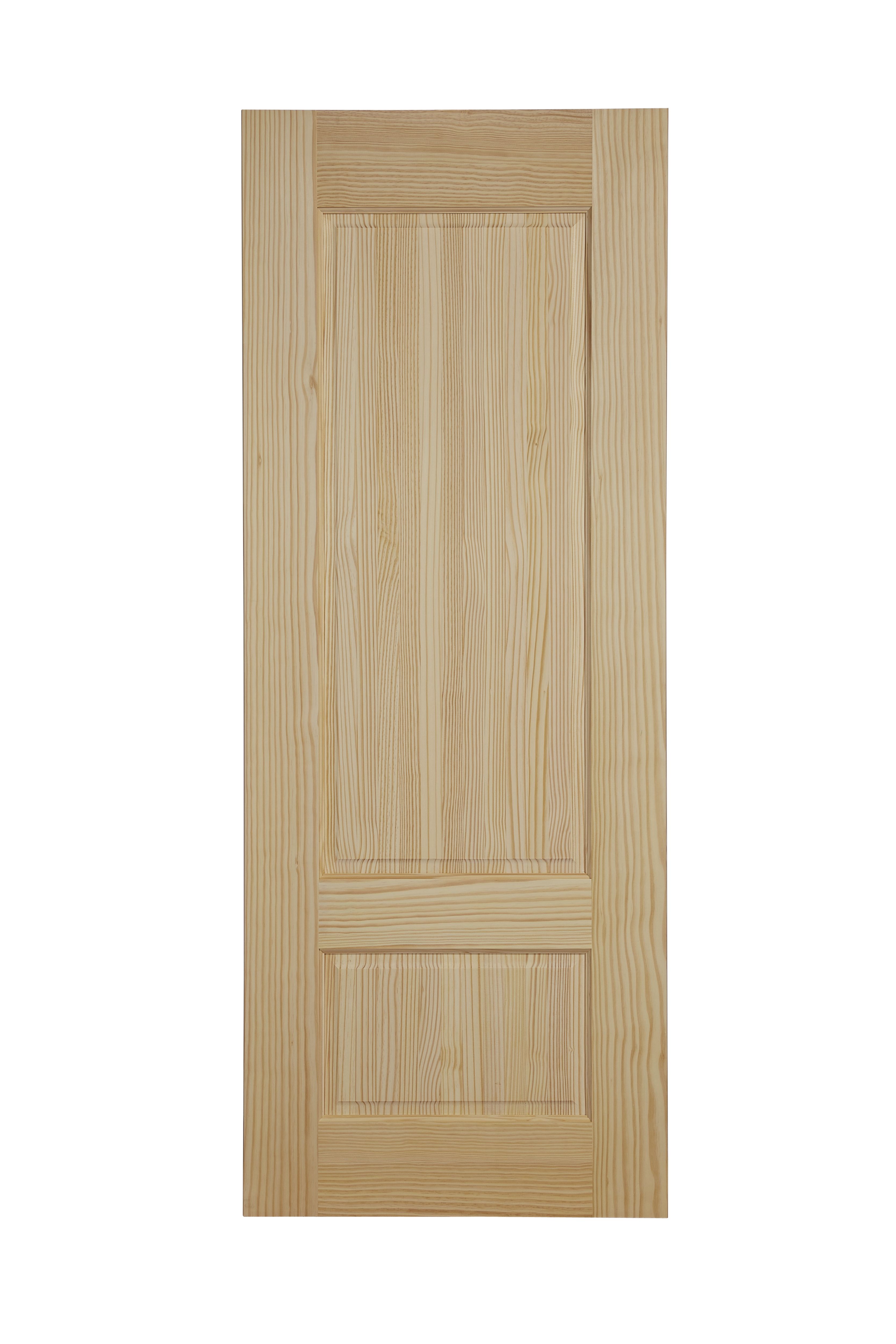 2 panel Unglazed Contemporary Pine veneer Internal Clear pine Door, (H)1981mm (W)762mm (T)35mm