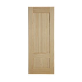 2 panel Unglazed Contemporary Pine veneer Internal Clear pine Door, (H)1981mm (W)762mm (T)35mm