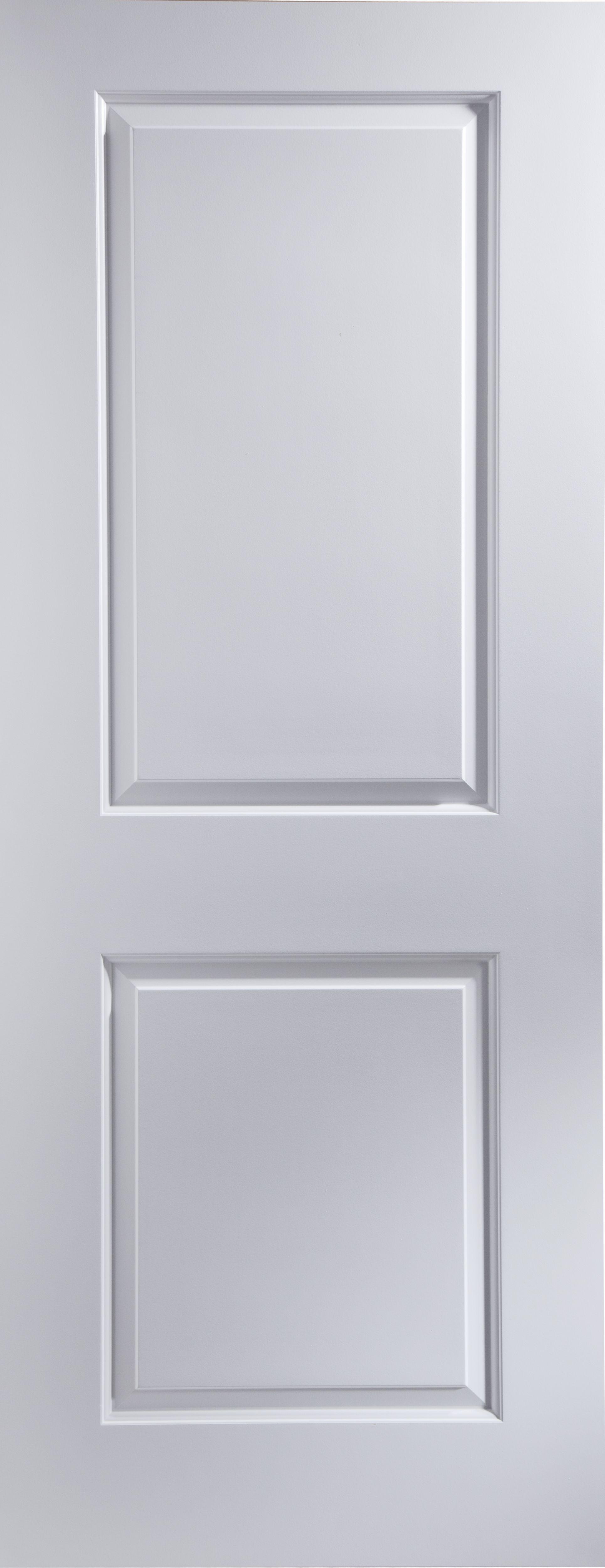 2 panel Unglazed White Internal Door, (H)1981mm (W)838mm (T)35mm