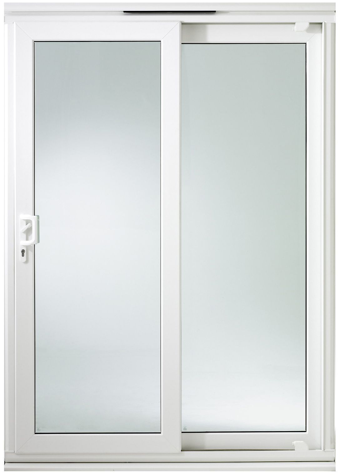 2 panes Richmond Glazed White uPVC Fixed Patio door, (H)2050mm (W)1790mm