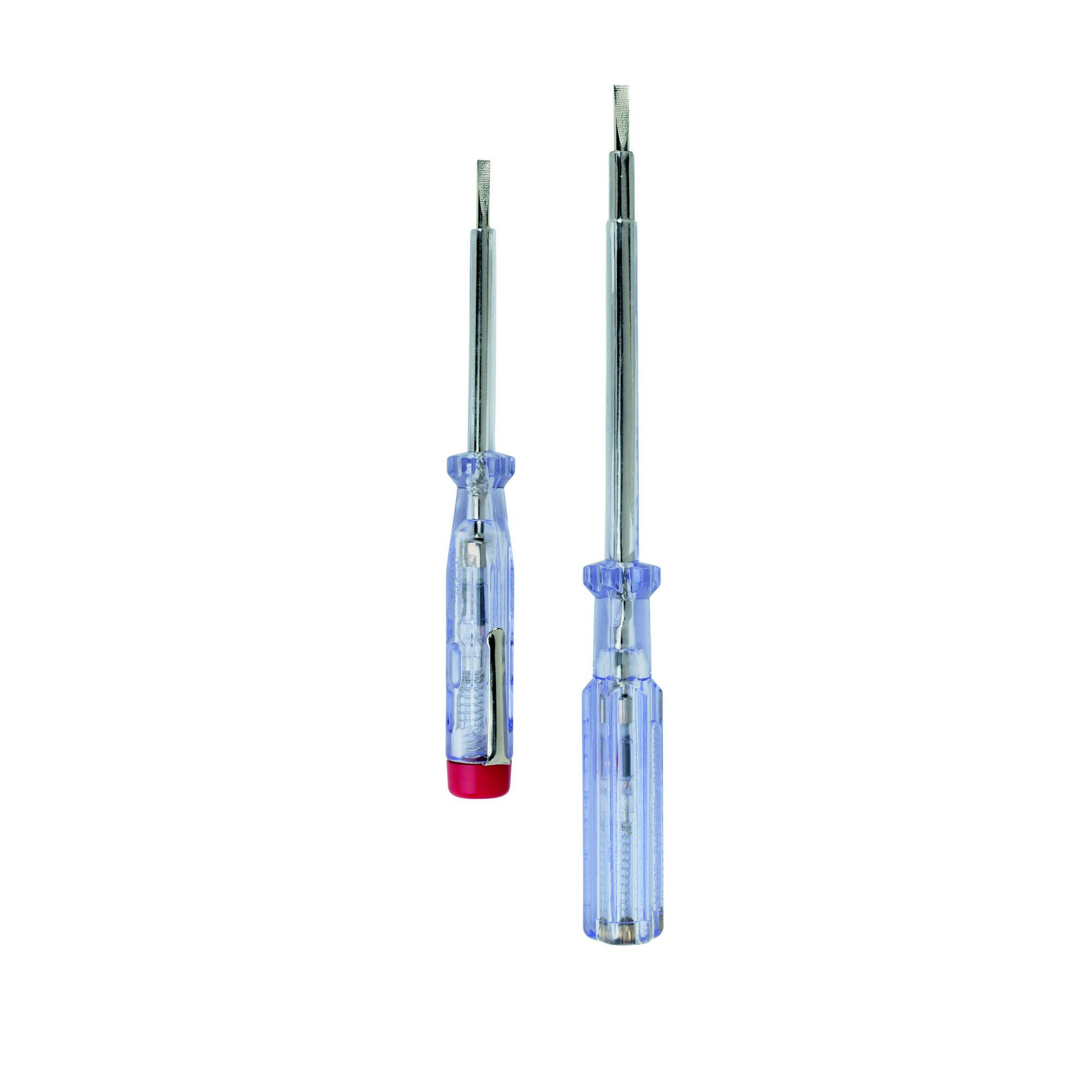 2 piece Flat head VDE Mains tester screwdriver set
