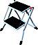 2 tread Plastic & steel Foldable Step stool (H)0.44m