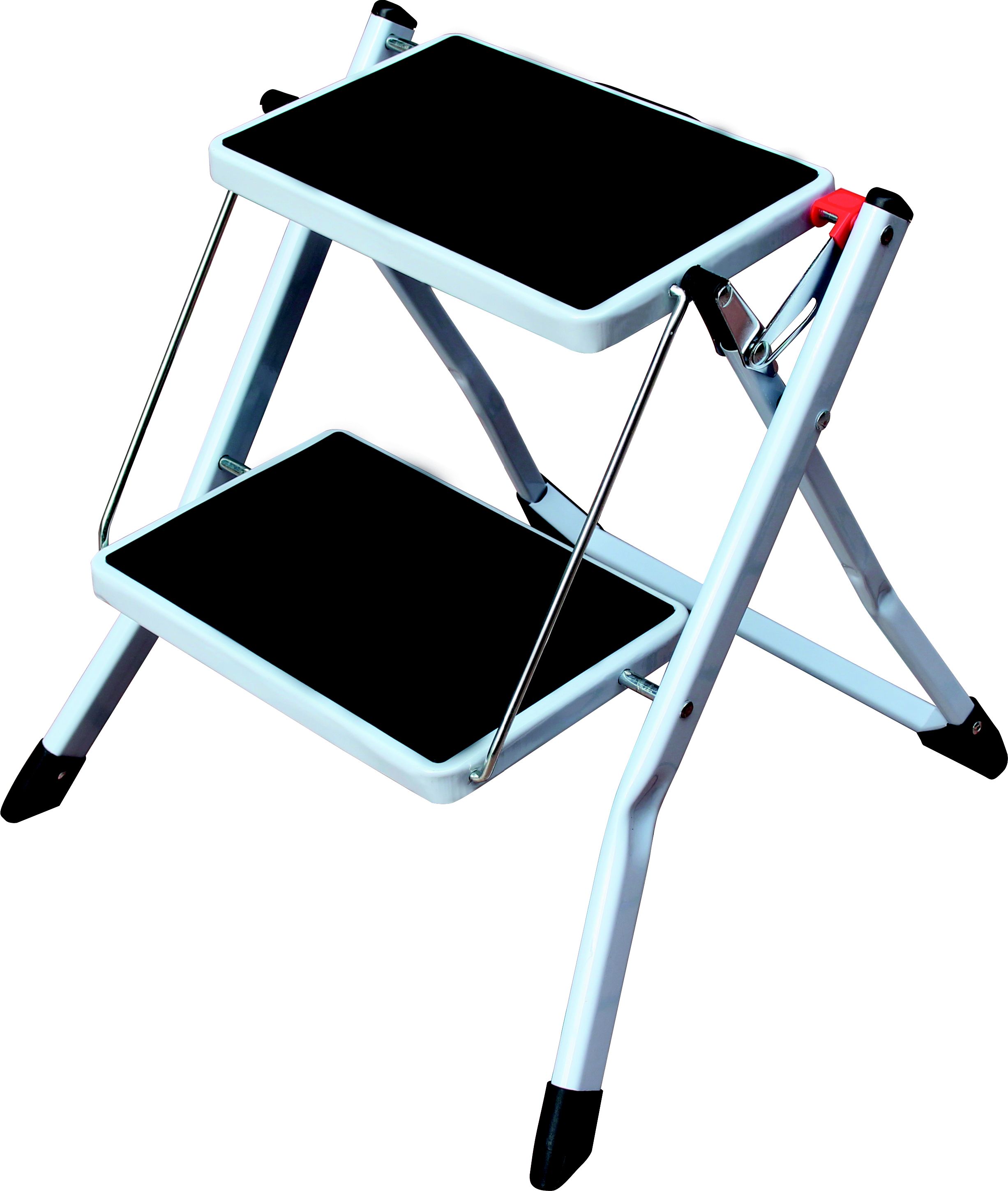 2 tread Plastic steel Foldable Step stool H 0.44m DIY at B Q