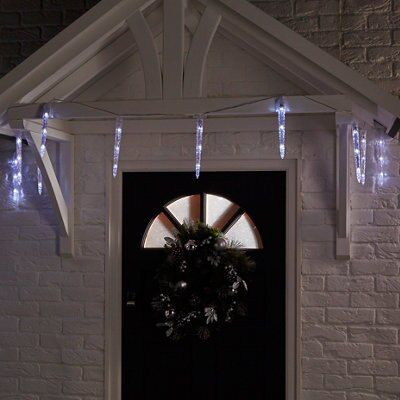 Icicle outdoor deals lights b&q