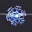 20 Ice white Snowflake wire LED String lights Silver cable