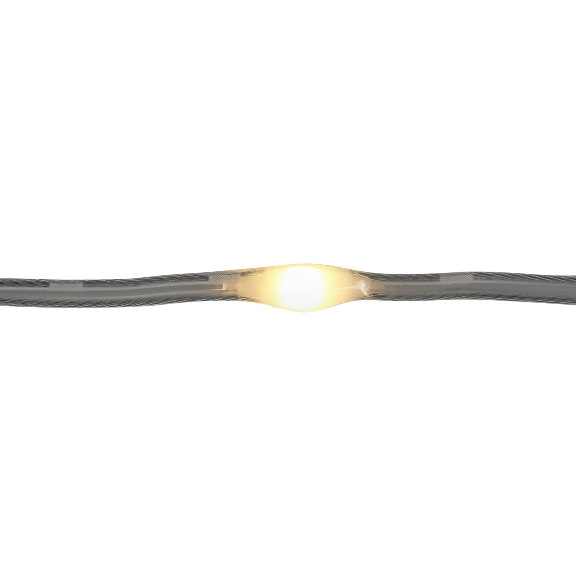 20 Warm white LED String lights With timer function Clear cable