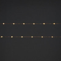 20 Warm white Star wire LED String lights Copper cable