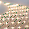 200 Warm white Waterfall LED Net light Green cable