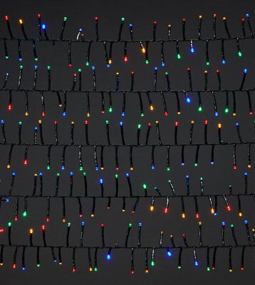 2000 Multicolour Cluster LED String lights Green cable