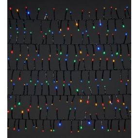 2000 Multicolour Cluster LED String lights Green cable