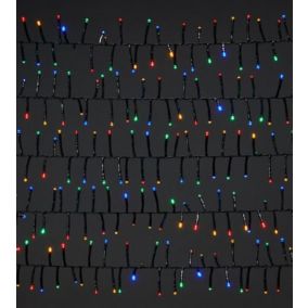 2000 Multicolour LED Cluster String lights Green cable
