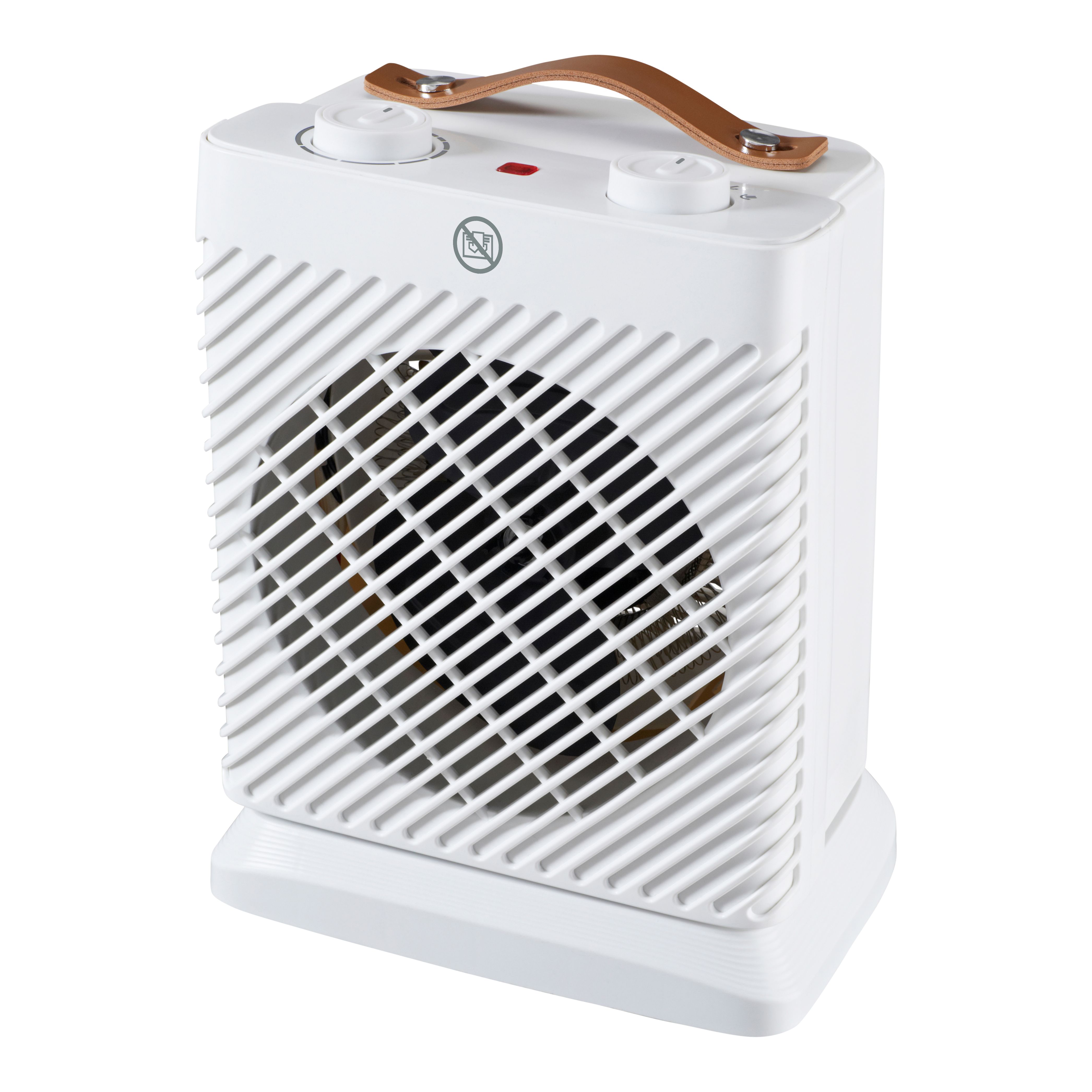 2000W White Oscillating Fan heater