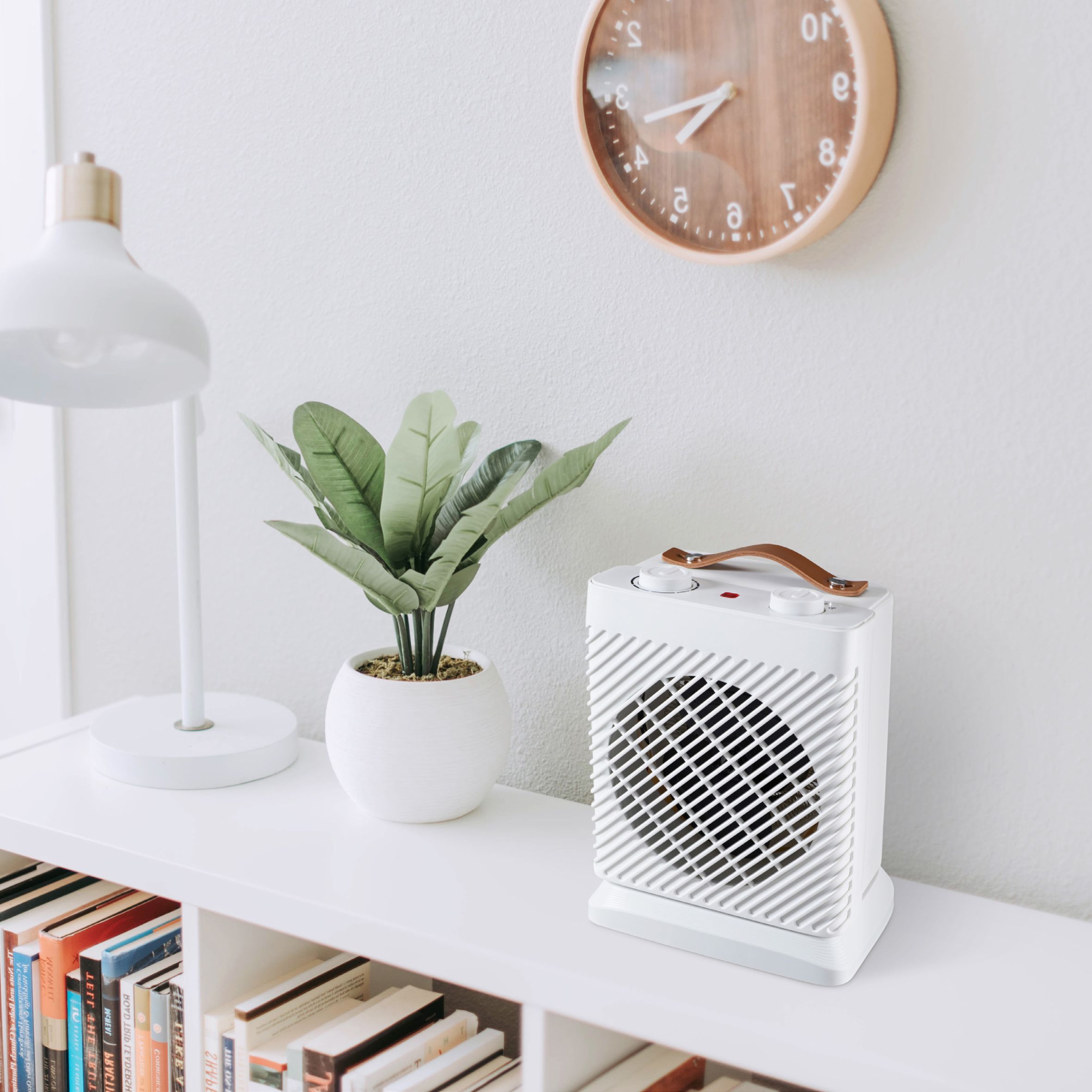 2000W White Oscillating Fan heater - 3