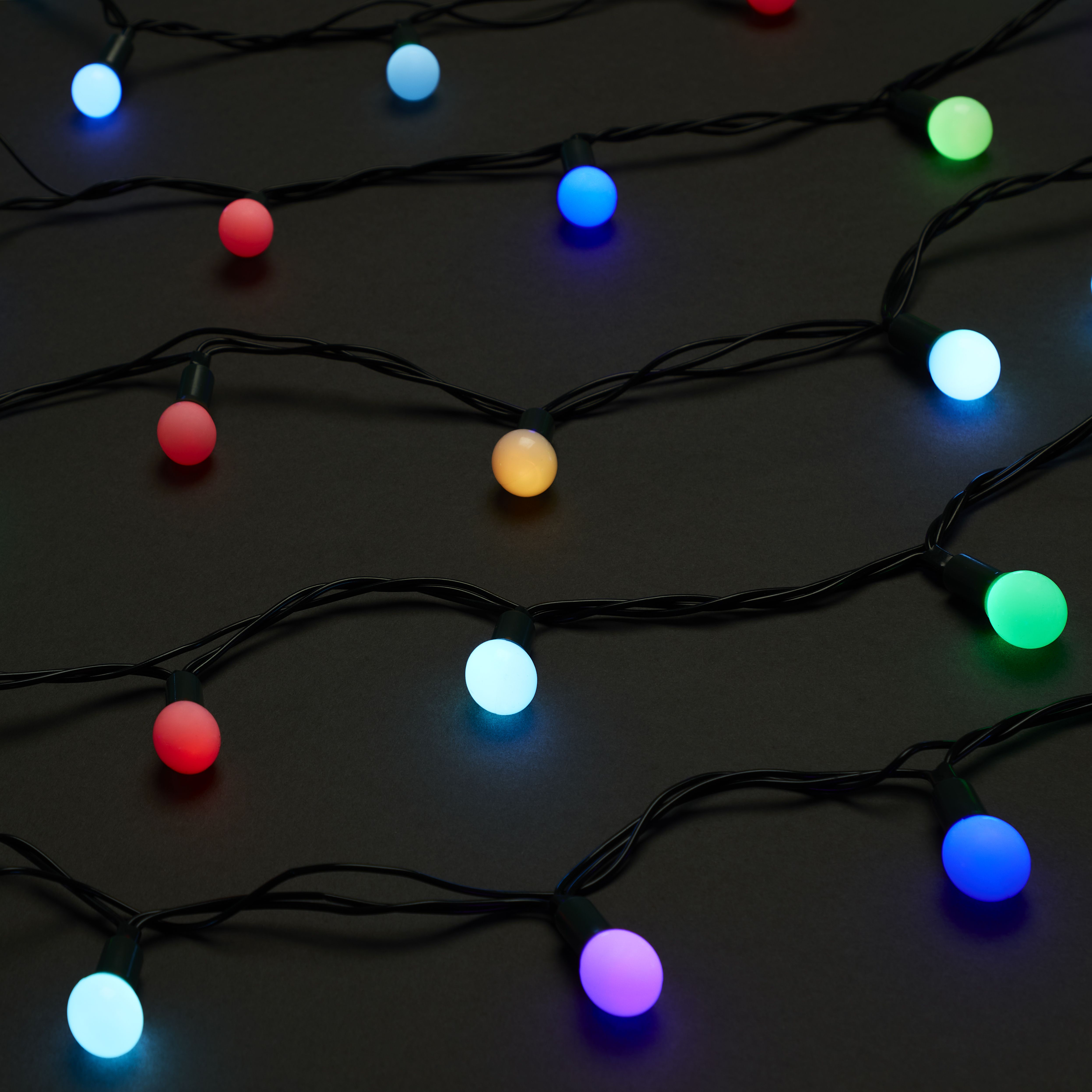 240 Colour changing Berry LED With timer String lights with 6m Green cable - 4