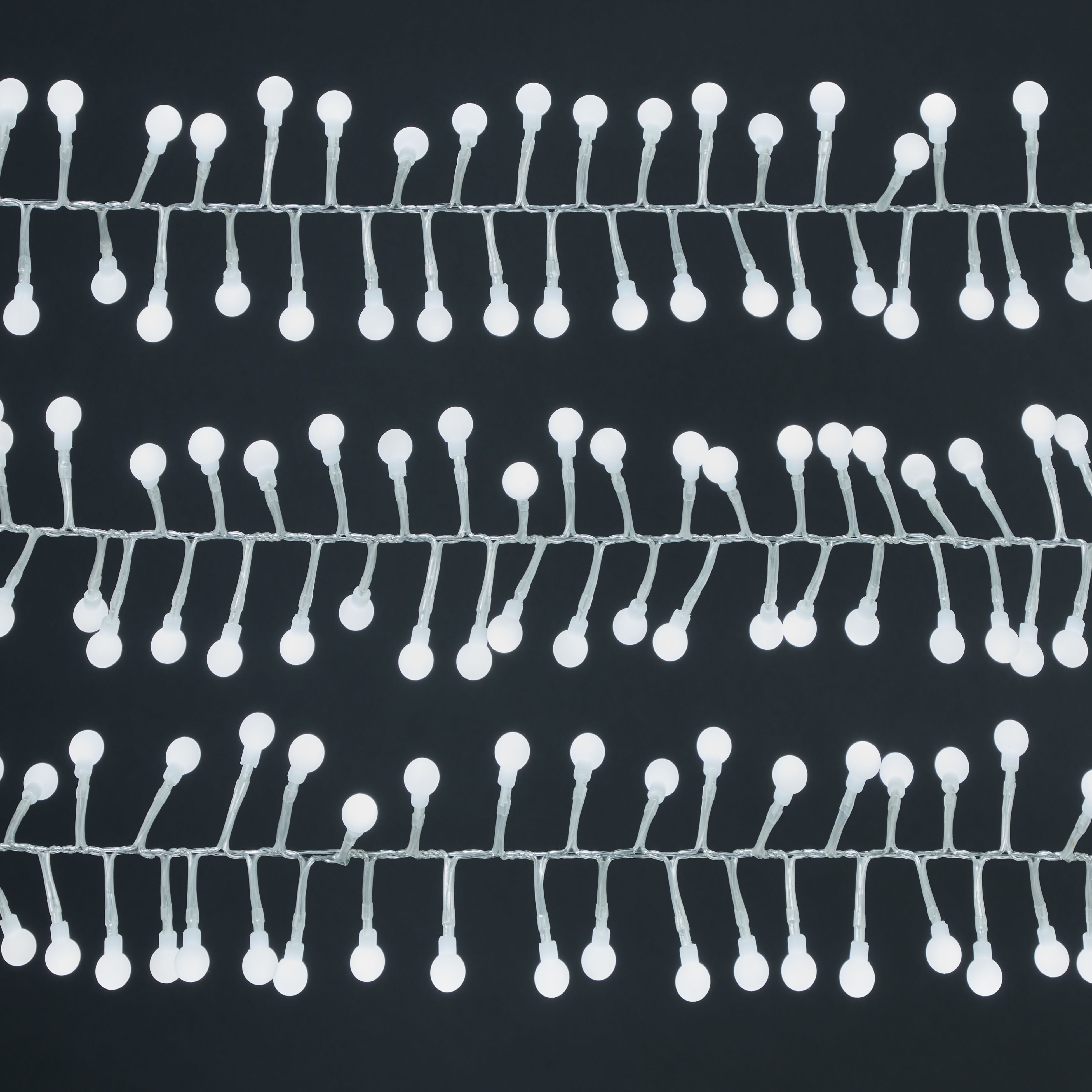 ANSIO 480 LED Weihnachtsbeleuchtung - 6m Warmweiße Lichterkette Mit Timer