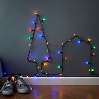240 Multicolour Berry LED String lights Green cable