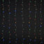 240 Multicolour LED Curtain light Clear cable