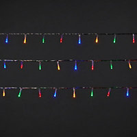 240 Multicolour LED String lights Clear cable
