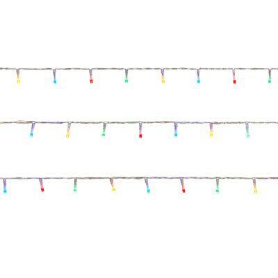 240 Multicolour LED String lights Clear cable