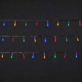 240 Multicolour LED String lights with Clear cable