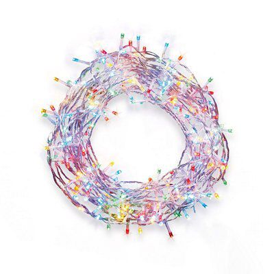 240 Multicolour LED With timer String lights Clear cable - 3